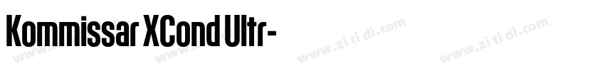Kommissar XCond Ultr字体转换
